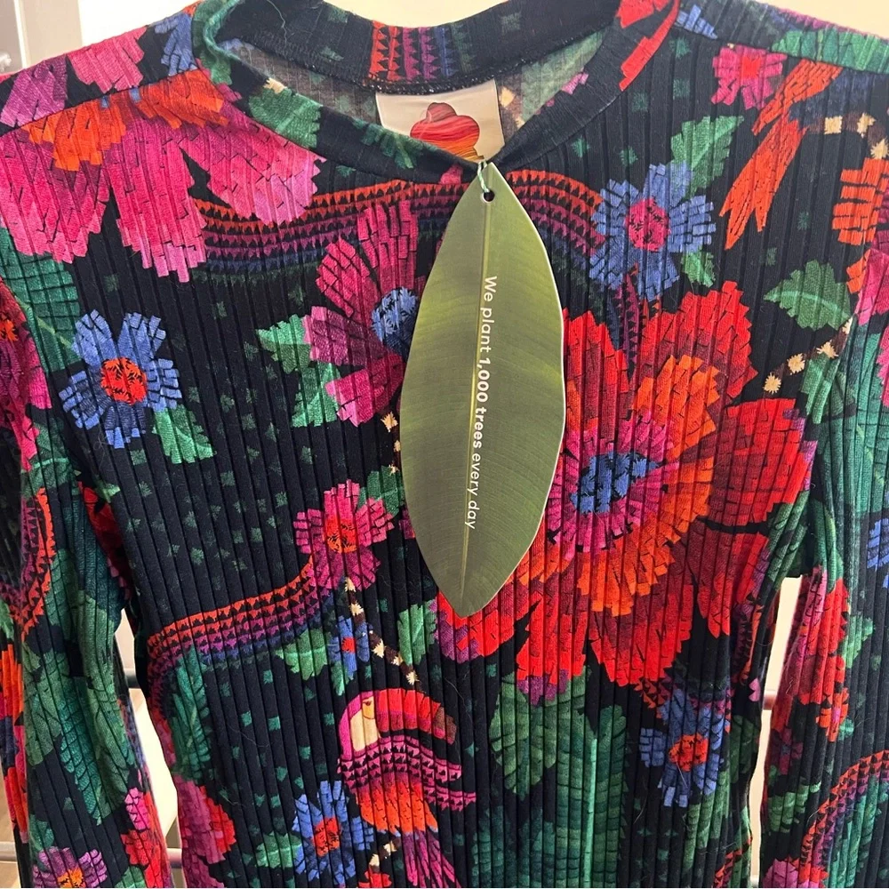 NWT Farm Rio Ribbed Bodysuit - Size Small - Picture 3 of 3